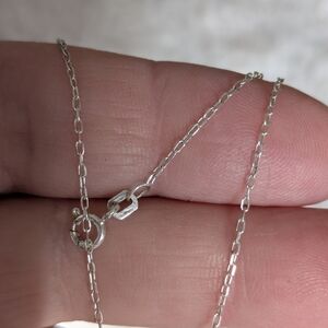 925 Sterling Silver Link Chain Necklace - Silver